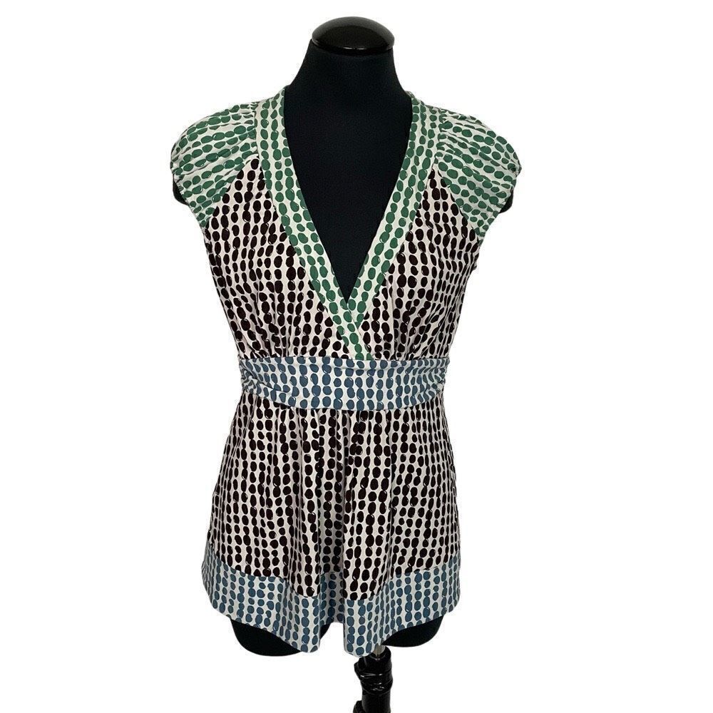 BCBGMAXAZRIA Polka Dot Blouse - Women’s M‎